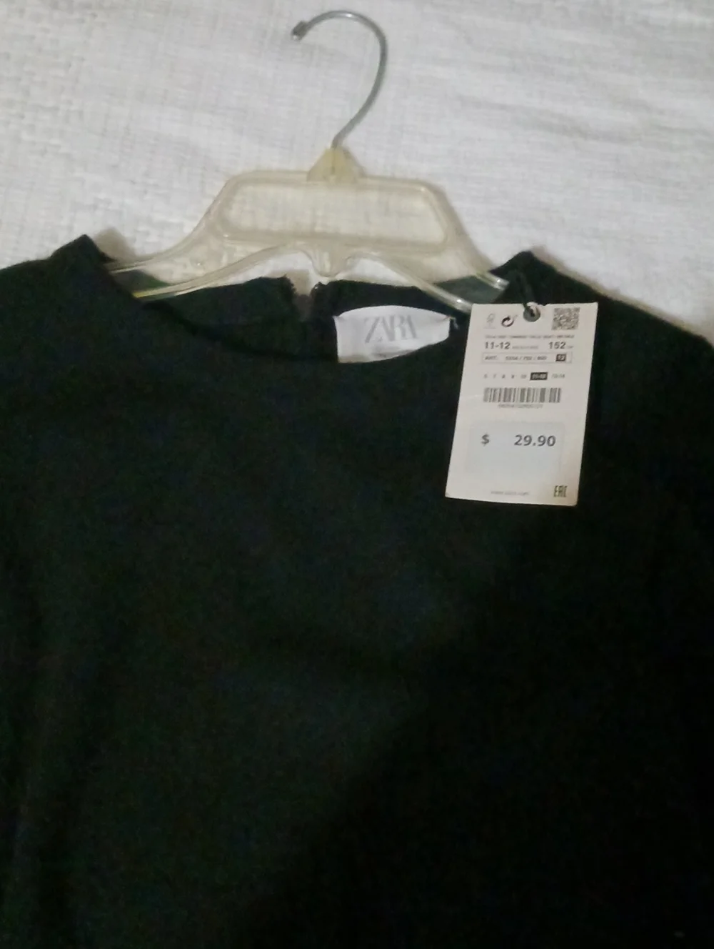 Zara Black Crewneck Top